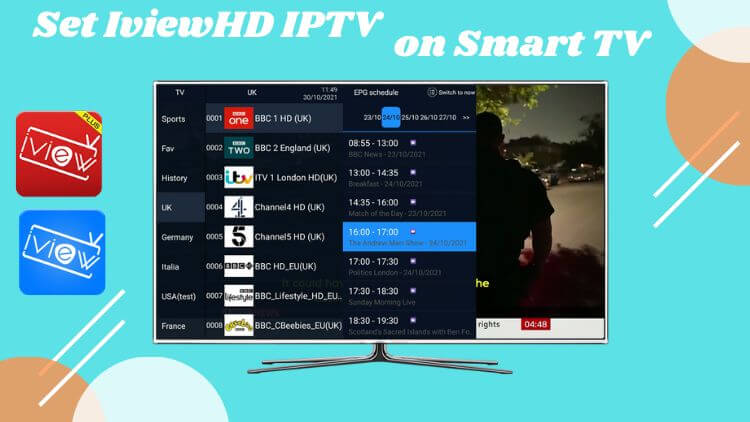 Iview HD Live IPTV: How to set IviewHD IPTV on Smart TV? - iviewhdiptv.com